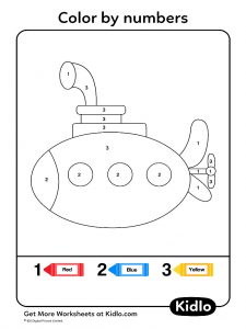 Color By Numbers - Cars Worksheet #16 - Kidlo.com