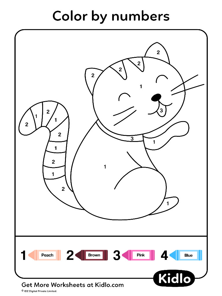 Color By Numbers - Coloring Pages Worksheet #49 