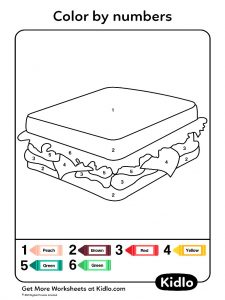 Color By Numbers - Coloring Pages Worksheet #63 - Kidlo.com