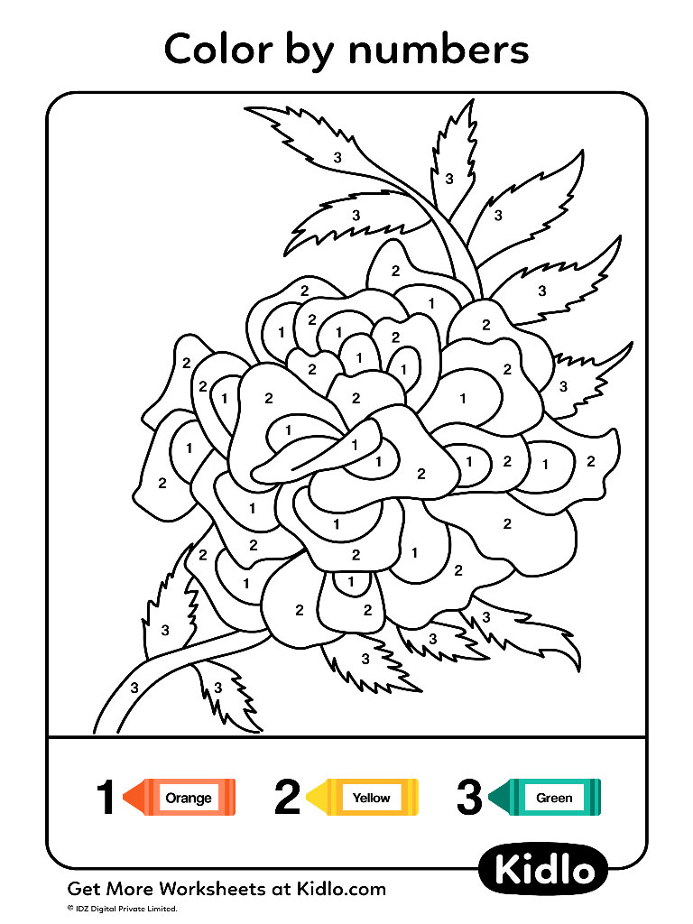 color by numbers flowers color by numbers flowers
