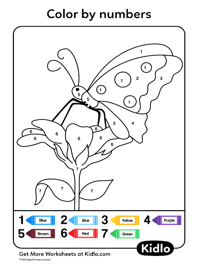 color-by-number-flower-worksheet
