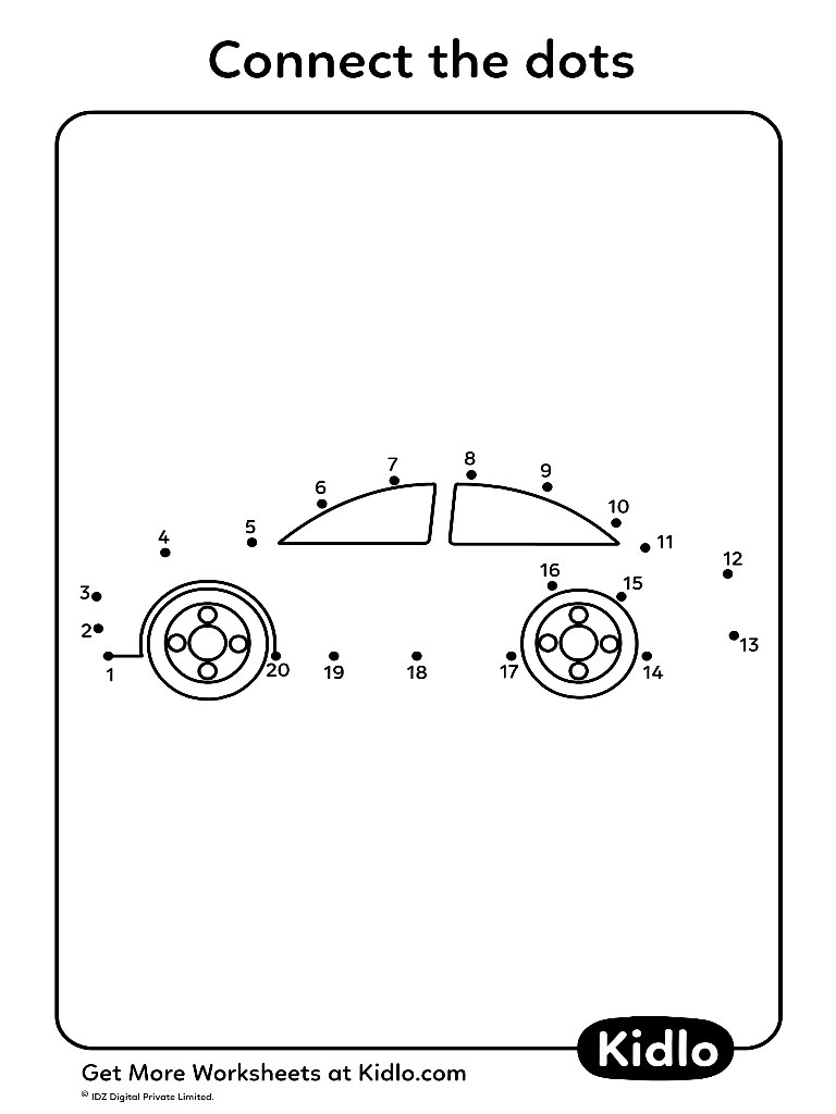 Connect The Dots 1 Activity Worksheet 02 Kidlo Com