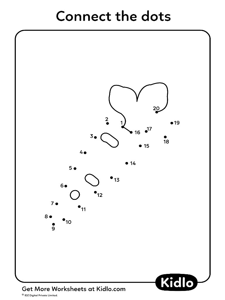 connect the dots 1 20 activity worksheet 10 kidlo com