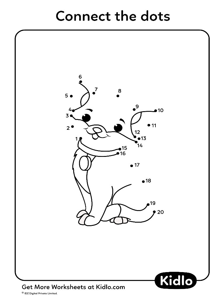 Connect The Dots 1-20 – Activity Worksheet #22 - Kidlo.com connect-the-dots-1-20-activity-worksheet-22-kidlo-com