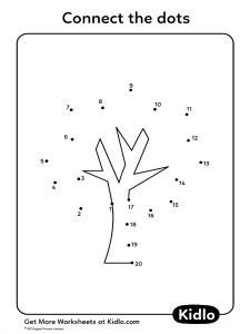 Connect The Dots 1-20 – Activity Worksheet #28 - Kidlo.com