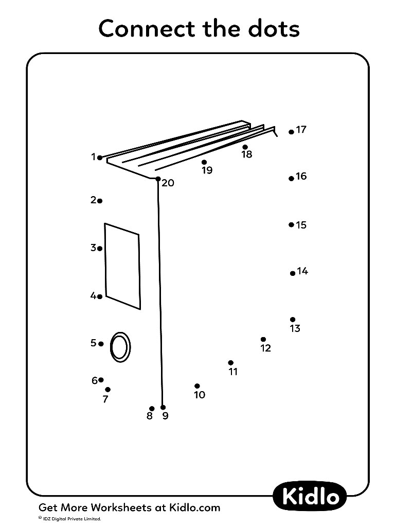 Connect The Dots 1 20 Activity Worksheet 33 Kidlo