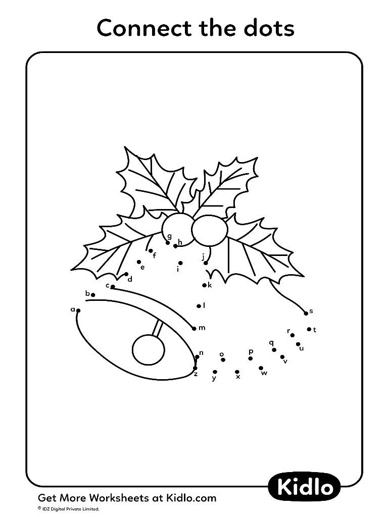 Connect The Dots a to z%E2%80%93Activity Worksheet 31 1 connect the dots a-z – activity worksheet #31 - kidlo